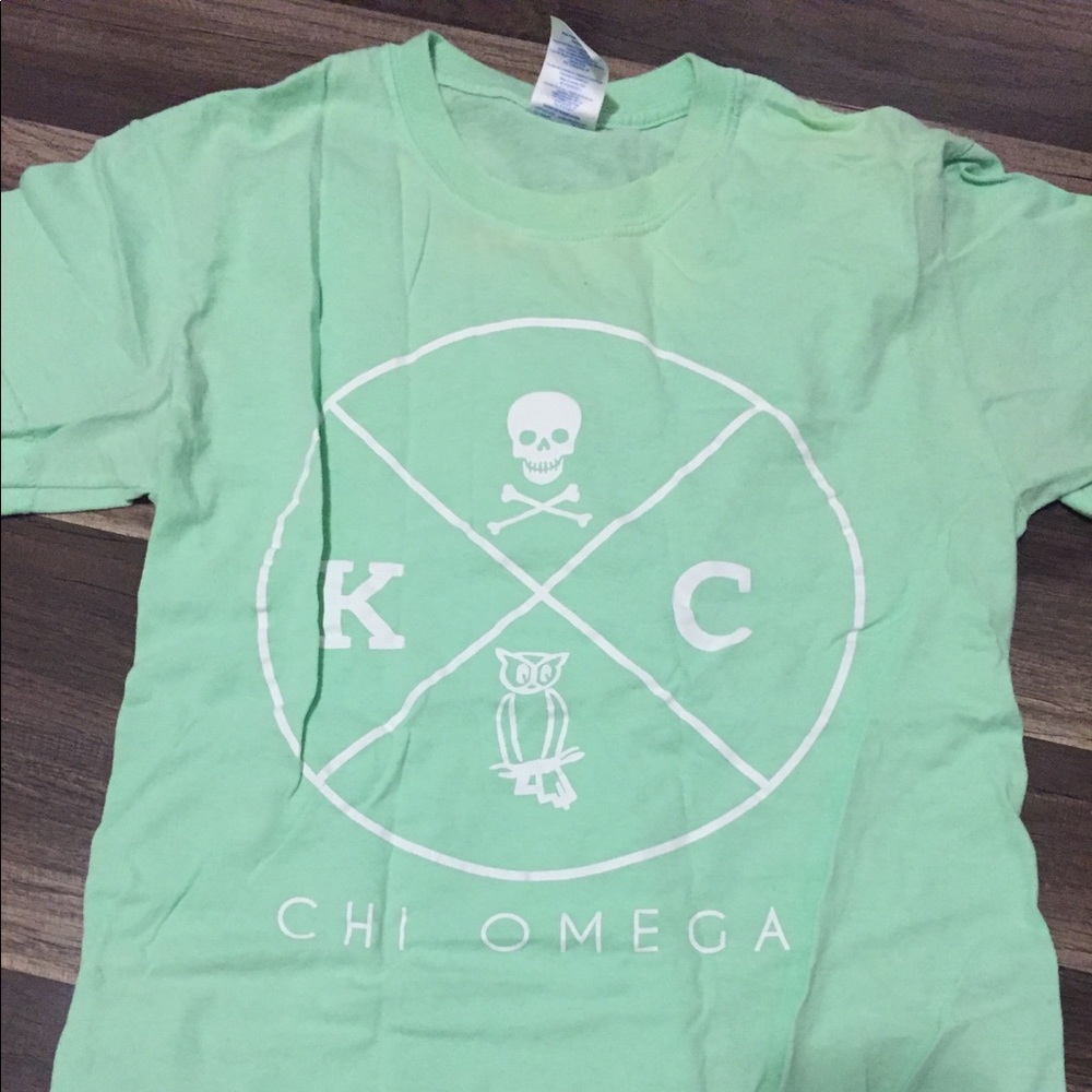 Chi omega mint green T-shirt